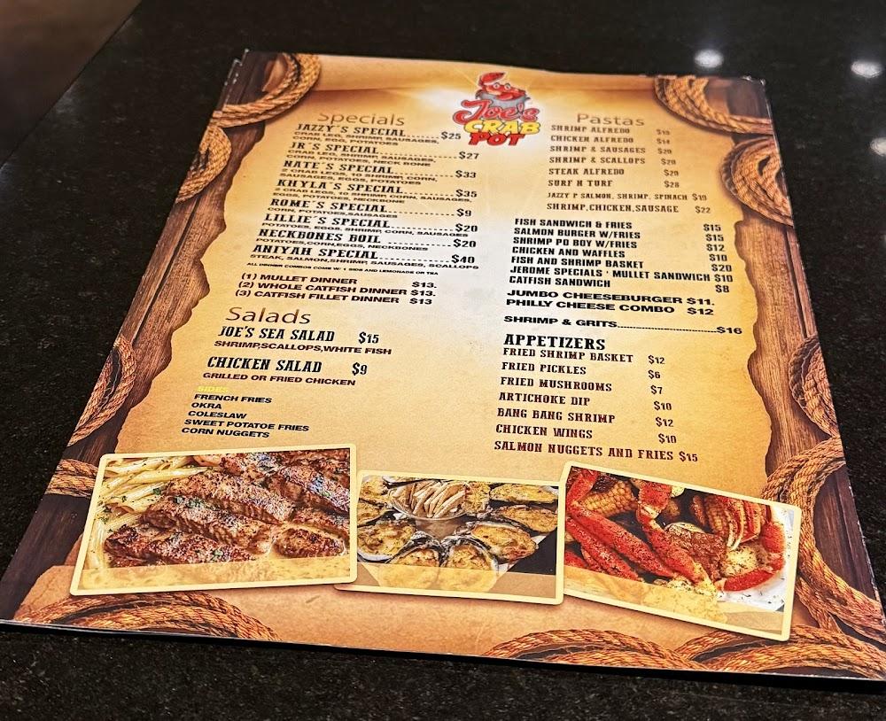Joe's Crab Pot  Menu image 1
