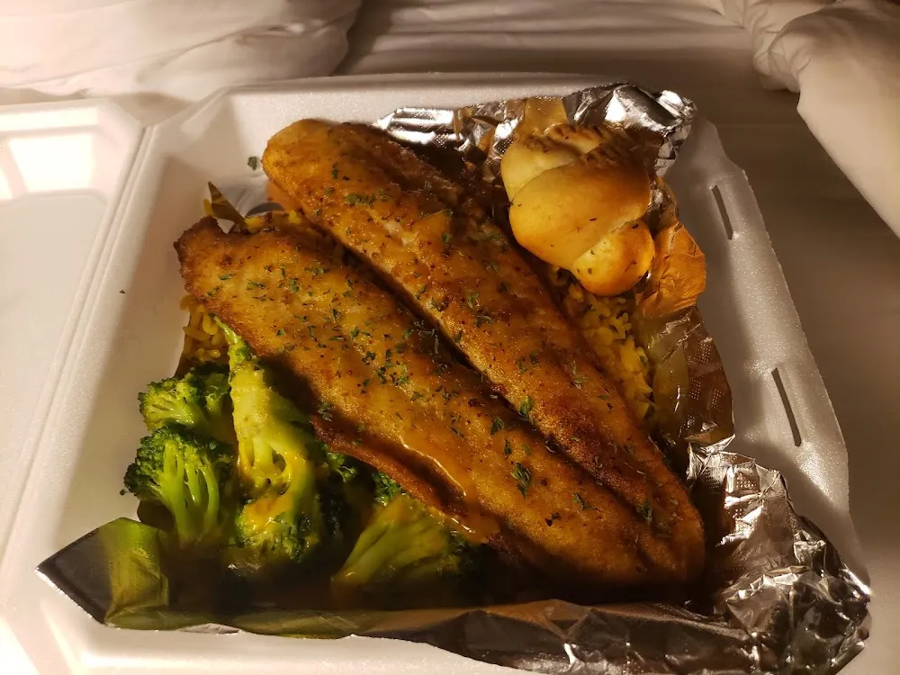Tilapia Rice and Broccoli